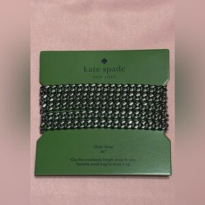 NIP Kate Spade Silver Chain Crossbody Strap
